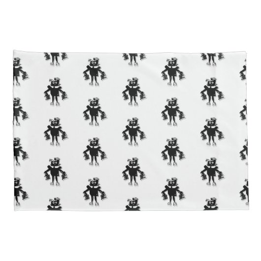 Cy=Borgs Roboter Pillowcase Kissenbezug (Rückseite-Rechts)