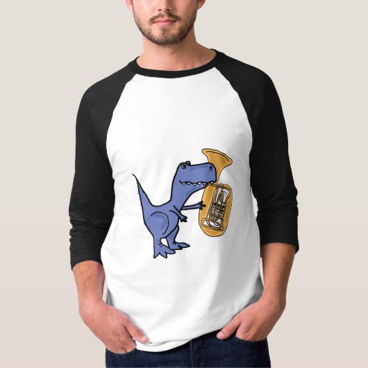 CY, T-Rex, der das Tuba-Shirt spielt T-Shirt (Vorderseite)