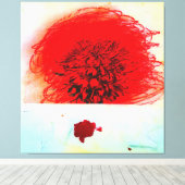 Cy-Twombly-Kunststil Leinwanddruck (Insitu (Holzboden))
