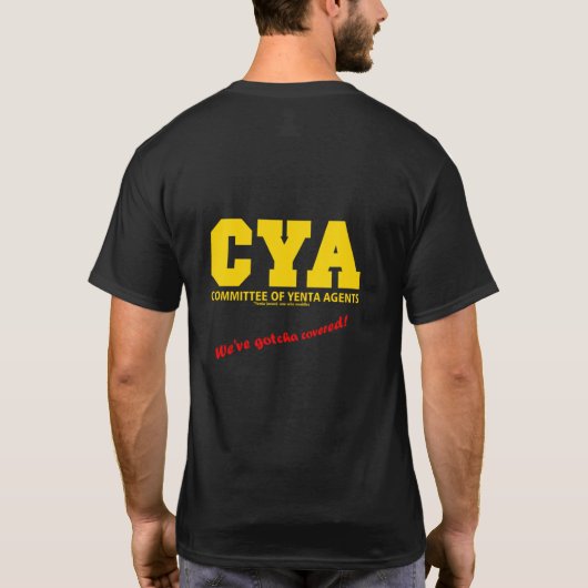 CYA-gotcha bedeckt T-Shirt (Rückseite)