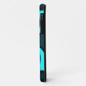 Cyan Abstrakt Art Print Case-Mate iPhone Hülle (Hinten/Links)