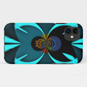 Cyan Abstrakt Art Print Case-Mate iPhone Hülle (Rückseite (Horizontal))