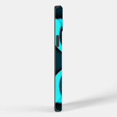 Cyan Abstrakt Art Print Case-Mate iPhone Hülle (Rückseite / Rechts)