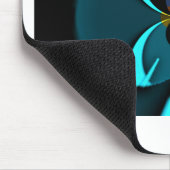Cyan Abstrakt Art Print Mousepad (Ecke)