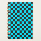 Cyan and charcoal checkerboard pattern planer (Vorderseite)