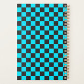 Cyan and charcoal checkerboard pattern planer (Rückseite)