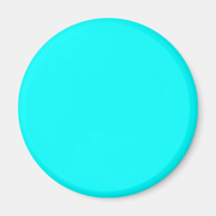 Cyan / Aqua Blue 00FFFF Color - Option zum Hinzufü Magnet