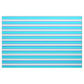 Cyan, Beige & Blau Streifen Muster Stoff (Fat Quarter (45,7 x 55,9 cm))
