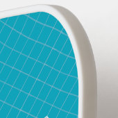 Cyan Best Oma mit Monogrammatikalischen Initialen  Pickleball Schläger (Linke Seite)