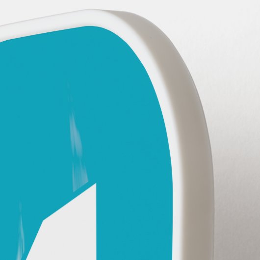 Cyan Best Oma mit Monogrammierten Initialen Pickleball Schläger (Linke Seite)