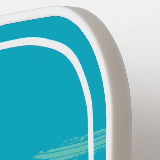 Cyan Best Opa jemals, monogramiert Pickleball Schläger (Linke Seite)