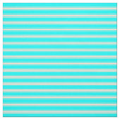 Cyan & Bisque Streifen/Linke Muster Stoff (Muster)