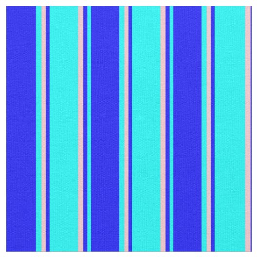 Cyan, Blau und Rosa Streifen Muster Stoff (Nahaufnahme)