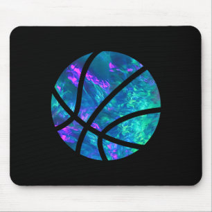 Cyan Blau Violett Teal Sketll Für Sportliebhaber S Mousepad