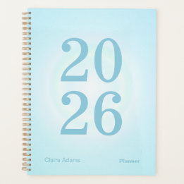Cyan Blaue Aura Big Year Planer