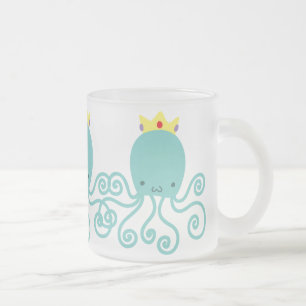 Cyan-blaue Kraken-Prinzessin Mattglastasse