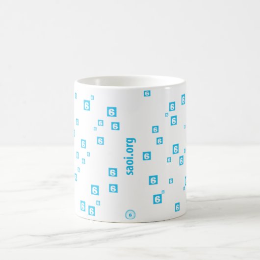 Cyan-blaue Tasse A1 (Mittel)