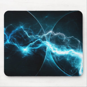 Cyan-blaues Sturm mousepad