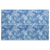 Cyan-Blue Aquarell-Waschpoplin-Polyester- Stoff (Yard (91,4 cm))
