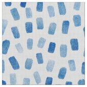 Cyan-Blue Aquarelldashes poplin-Polyester Stoff (Nahaufnahme)