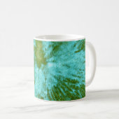 Cyan Blue auf Green Paintball Kaffeetasse (VorderseiteRechts)