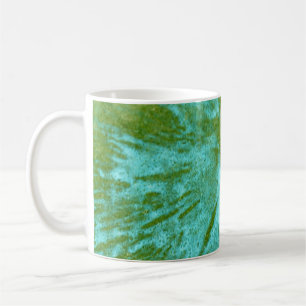 Cyan Blue auf Green Paintball Kaffeetasse