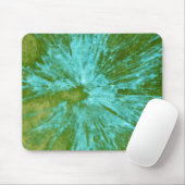 Cyan Blue auf Green Paintball Mousepad (Mit Mouse)