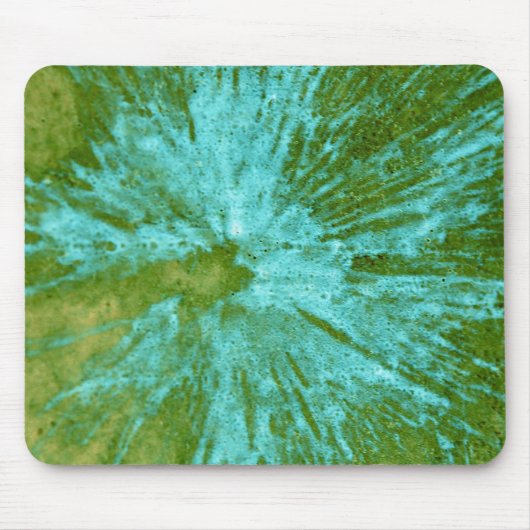 Cyan Blue auf Green Paintball Mousepad (Vorne)
