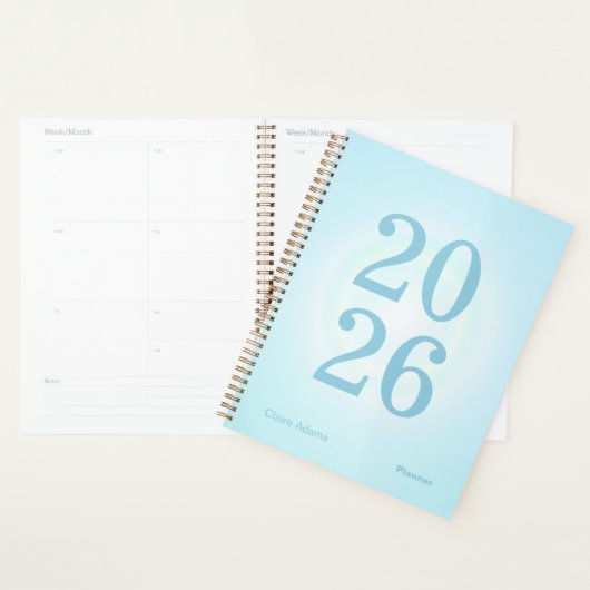 Cyan Blue Aura Big Year Planner Planer (Anzeige)