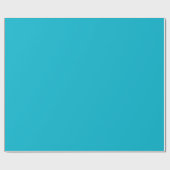 CYAN BLUE (feste Farbe) ~ Geschenkpapier (Flach)