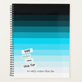 Cyan Blue Gradient Day Planner Planer