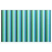 Cyan Blue Green Stripes Textile Stoff (Fat Quarter (45,7 x 55,9 cm))