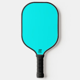 Cyan Blue Green Turquoise Solid Color Pickleball Schläger