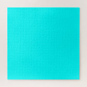 Cyan Blue Green Turquoise Solid Color Puzzle (Horizontal)