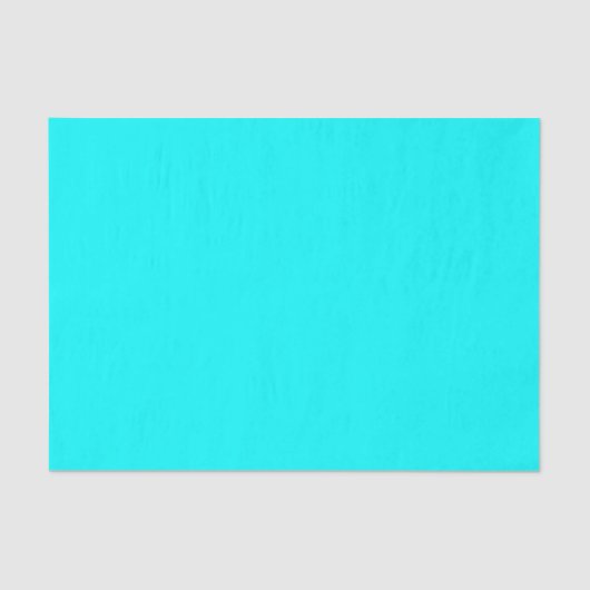 Cyan Blue Green Turquoise Solid Color Seidenpapier (Vorderseite)