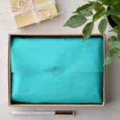 Cyan Blue Green Turquoise Solid Color Seidenpapier (Geschenk)