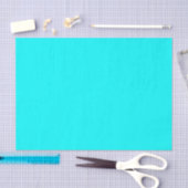 Cyan Blue Green Turquoise Solid Color Seidenpapier (Handwerk)