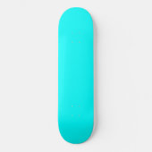 Cyan Blue Green Turquoise Solid Color Skateboard (Vorderseite)