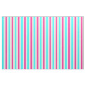 Cyan Blue Pink White Stripes Stoff (Fat Quarter (45,7 x 55,9 cm))