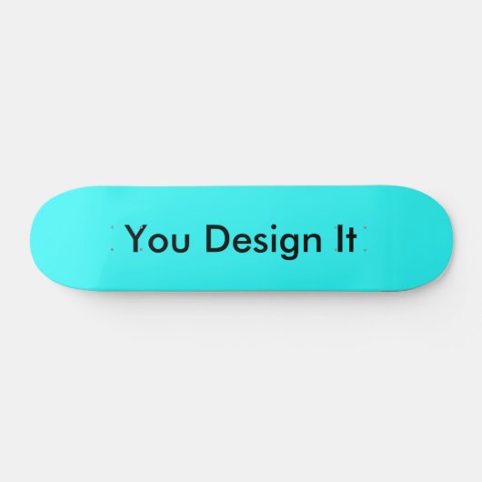 Cyan Blue Skateboard (Horizontal)