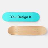 Cyan Blue Skateboard (Horizontal)