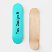 Cyan Blue Skateboard (Vorderseite)