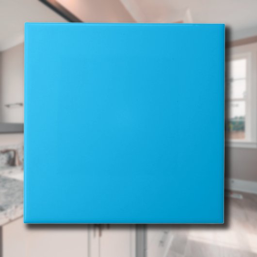 Cyan Blue Solid Color | Classic | elegant Fliese