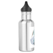 Cyan Boho Edelstahlflasche (Links)