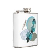 Cyan Boho Flachmann (Rechts)