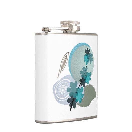 Cyan Boho Flachmann (Rechts)