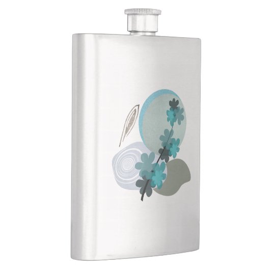 Cyan Boho Flachmann (Rechts)