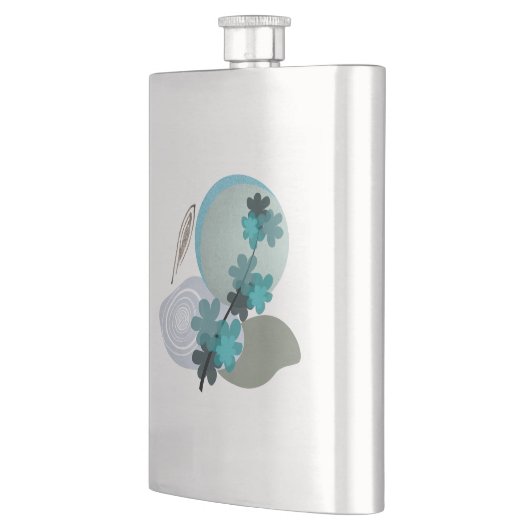 Cyan Boho Flachmann (Links)