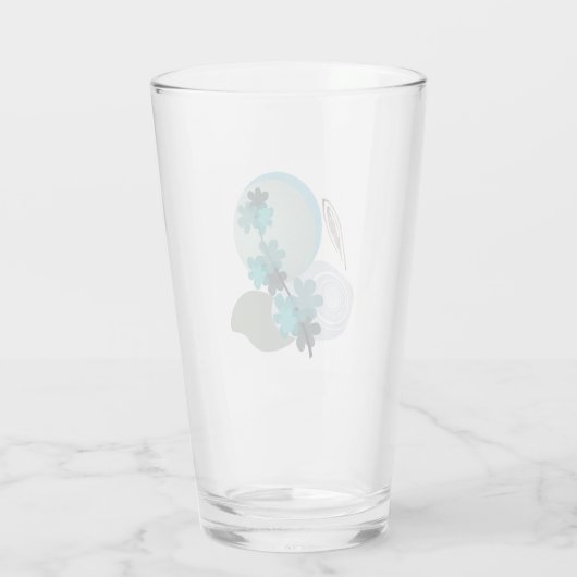 Cyan Boho Glas (Rückseite)
