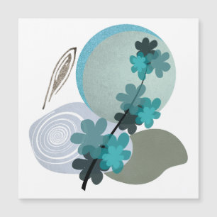 Cyan Boho Magnetkarte